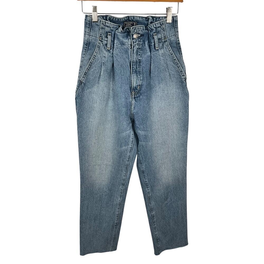 Abercrombie Y2K Mom Jeans Womens 25 High Rise Vintage 90s Straight Leg Denim